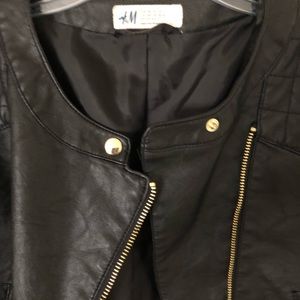 Black Faux Leather Jacket